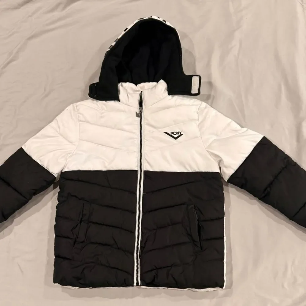 Pony Black and White Coat